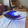 John Rocha Waterford Crystal Large Cobalt Blue Statement Bowl 36 cm Image 4