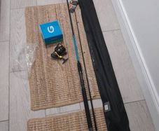 fishing rod and reel, brand new, kinetic