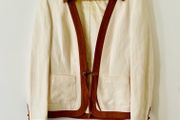 Vintage ESCADA Silk Linen Blazer EU 34 UK 6 Designer Jacket Quiet Luxury