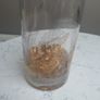 TALL Glass Gold embossed Vase Image 2