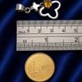 Vintage 925 Sterling Silver & Citrine Butterfly Pendant Image 9
