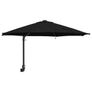 Garden Parasol Black 248 x 248 x 148 cm Polyester and Steel Image 2