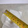 Rare Vintage Large Clear Crystal Glass Pedestal Round Candy Dish with Lid cloud Tyrolean handwork, Image 4