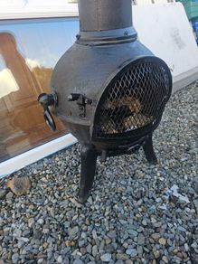 cast iron garden chiminea