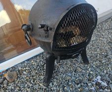 cast iron garden chiminea