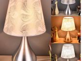 BRAND NEW Modern Bedside Lamps 110V-240V LED Desk Lamp with E27 Bulb Table Lamps For Home Bedroom Living Room Lighting White Lght