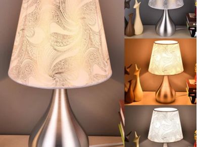 BRAND NEW Modern Bedside Lamps 110V-240V LED Desk Lamp with E27 Bulb Table Lamps For Home Bedroom Living Room Lighting White Lght