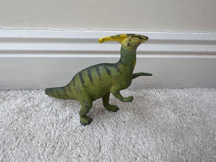 1988 Carnegie Collection Safari Parasaurolophus Dinosaur approx. 12.5 cm. Used Please see photos