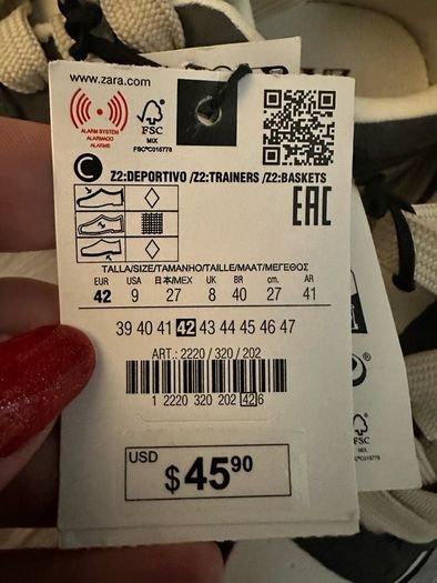 BNWT Zara Trainers - UK 8