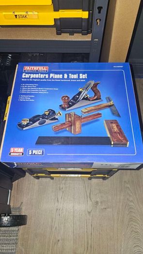 Faithfull Carpenters Woodworking Planes & Tools 5 Piece Set