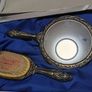 Vintage Victoria Vanity Mirror and Brush Silver Plated Set Image 2