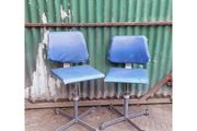 Pair of vintage swivel desk chairs  KAS269