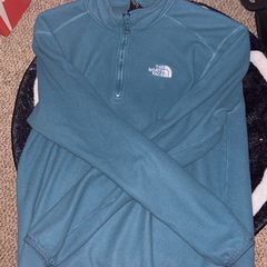 The North Face 100 Glacier 1/4 Zip Fleece Medium Ice Blue