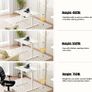 Electric Standing Desk 80x60 cm Low Height 48-75 Adjustable with Wheels Hooks Stand Up Memory Handset for Home Office White Image 5