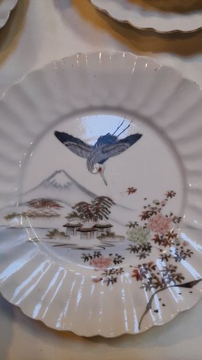 Hand painted Japanese tea set