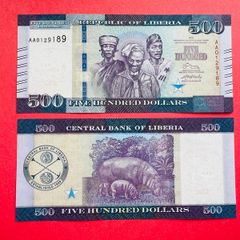 Liberia   500 Dollars  2017  Pick 36b . UNC