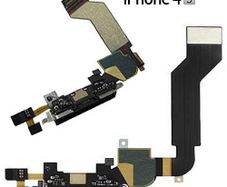 iPhone Replacement 4S Dock Connector Charging Port Flex Cable Ribbon - Black