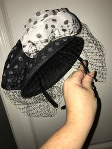 Coast polka dot headpiece - brand new