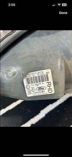 ford fiesta headlight