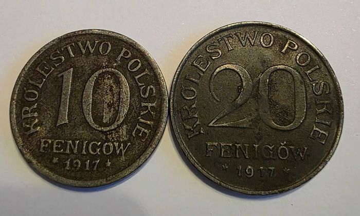 1917 kingdom of poland coins