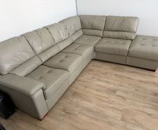 Leather corner sofa
