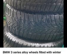 bmw 3 series alloy fitted with  tyres