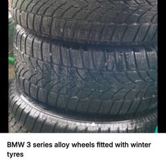 bmw 3 series alloy fitted with  tyres