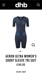 dhb Short Sleeve Tri Suit