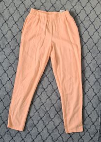 Vero Moda Peach Linen Trousers size xs 10