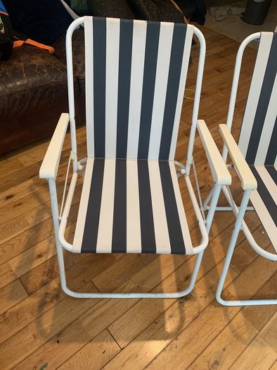 Beautiful European style Beach Chairs set of three