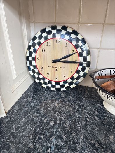 Mc Kenzie Childs clock (read carefully)