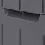 NEW SALE | 270L Outdoor 65% recycled Garden Furniture Storage Box Graphite Wood Panel Effect | Fade Free | All Weather Resistant Image 4