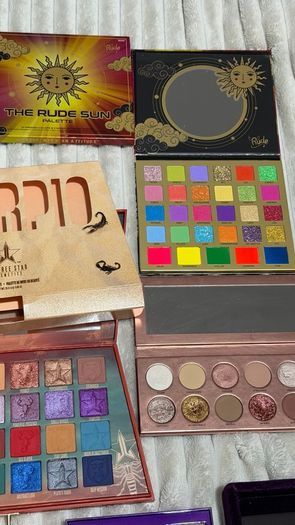 Huge eyeshadow palette 10euro sale Juvia s Kaleidos, urban decay, Laura Lee, rude cosmetics, jeffree star and more