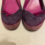 Women shoes low heel sandals purple size 5 Image 7