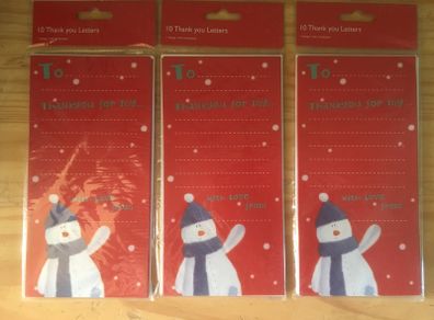 Christmas present Thank You Letters