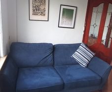 Navy Sofa - Two seater