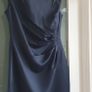 Adrianna Papell navy embellished rushed dress Sz 12UK - Rrp 125 (New) Image 2