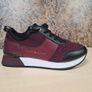 Women's Tommy Hilfiger City Iconic Knitted Trainers  Runners Purple Burgundy Size Uk 5 Eu 38 Image 3