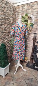Vintage 80s 90s Guy Dubois Paris pleated shirt dress Uk 14