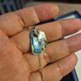 Vintage Sterling Silver Abalone Shell Necklace. Image 2