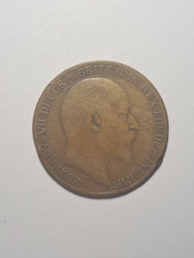 UK 1 penny coin