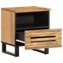 Bedside Cabinets 2 pcs 40x33x46 cm Solid Wood Rough Mango Image 2