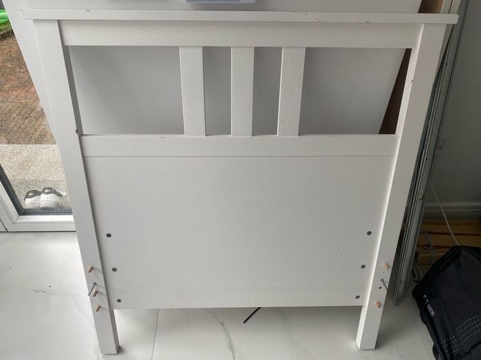 single bed frame and mattress