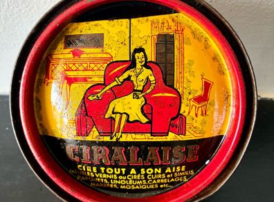 Vintage French Wax Polish Tin