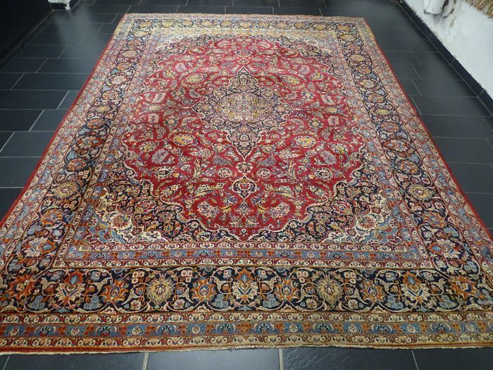 P.ersian Old Kashan Rug.4.1x2.93m (AK)