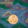 Vintage navy purple Aztec print fleece Image 3