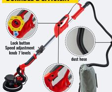 Drywall Sander - Wall Sander with Vacuum & LED Light