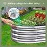 FREE EXPRESS SHIPPING  Raised Garden Bed Kit, Sliver Galvanized Raised Planter Box Outdoor for Vegetables, Large Bottomless Metal Raised Bed for Herb, Growing Fruits, Flower (4x2x1 ft) Image 3