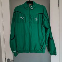 Vintage Puma IRFU Ireland Rugby Union green full-zip presentation jacket  Great condition