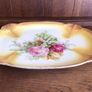 Stunning Large Edwardian Dressing table ceramic Transferware Plate / Tray 14" x10" Image 9
